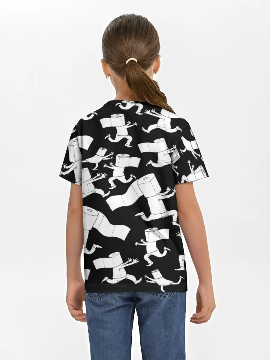 Детская базовая футболка / Коронавирус