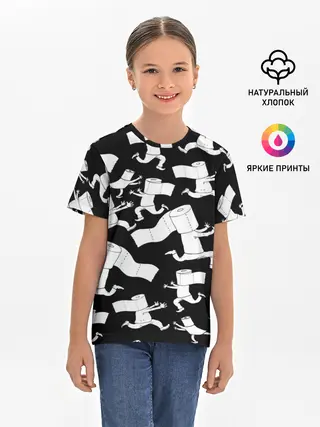 Детская базовая футболка / Коронавирус