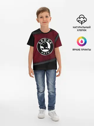 Детская базовая футболка / SKODA SPORT