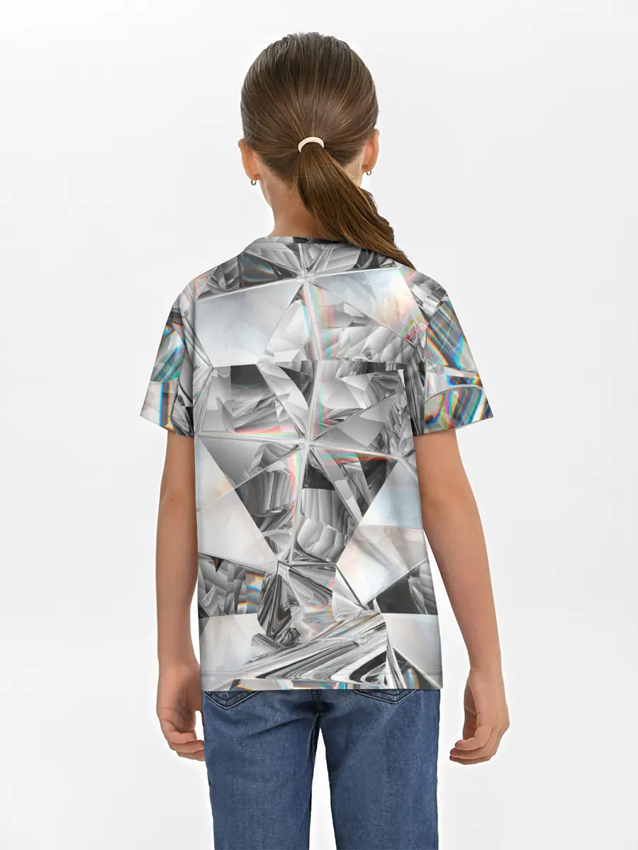 Детская базовая футболка / зеркальный калейдоскоп