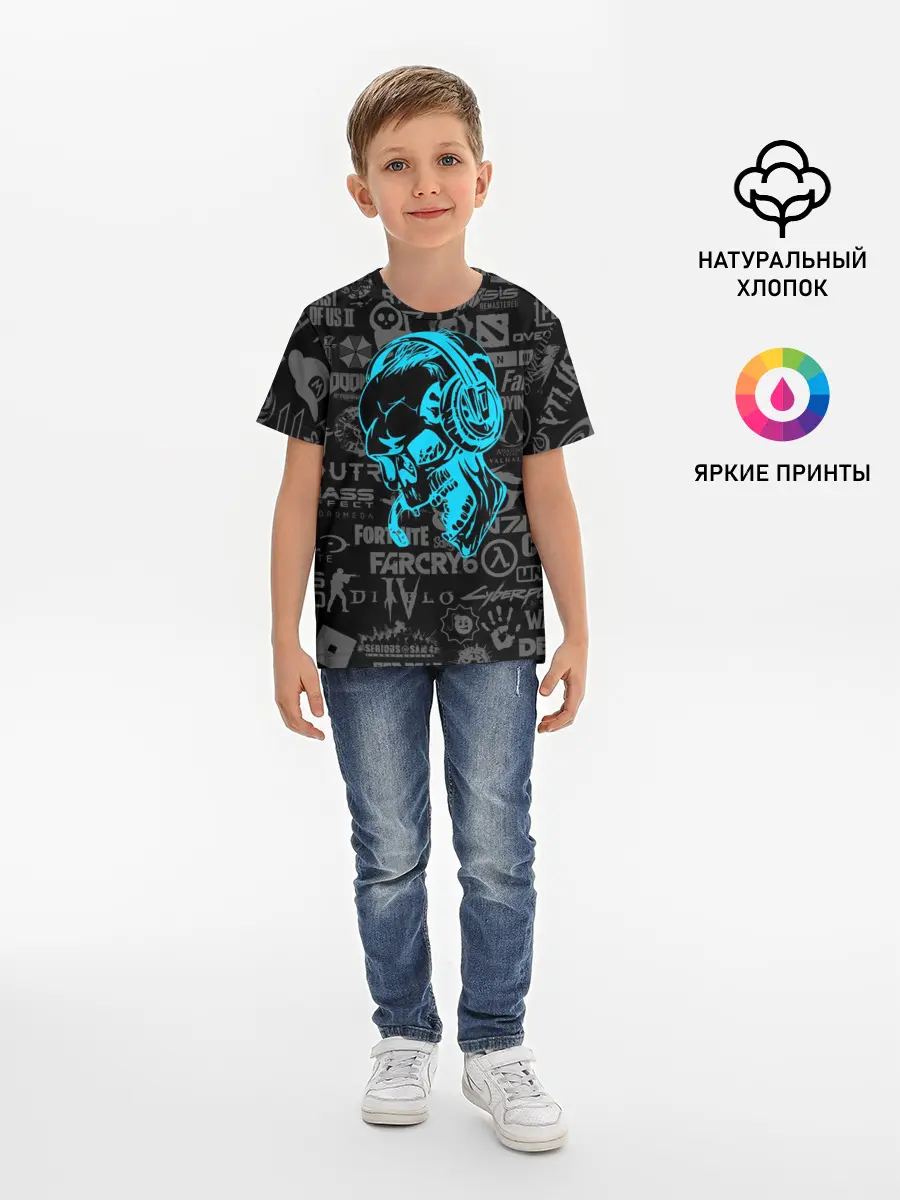 Детская базовая футболка / Геймер | Все Игры