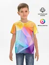 Детская базовая футболка / Радужная геометрия