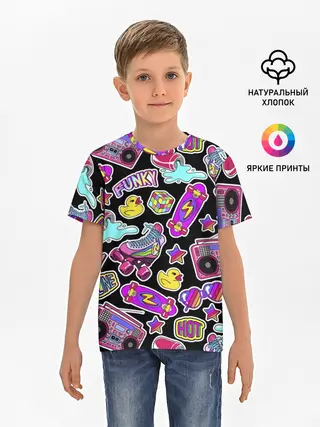 Детская базовая футболка / Back to 90