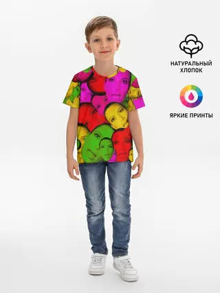 Детская базовая футболка / Crazy Kim Kardashian