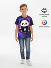 Детская базовая футболка / Space Panda