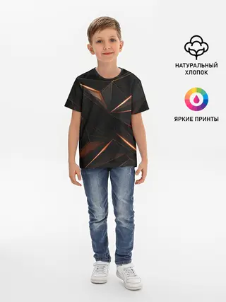 Детская базовая футболка / Геометрическая абстракция.