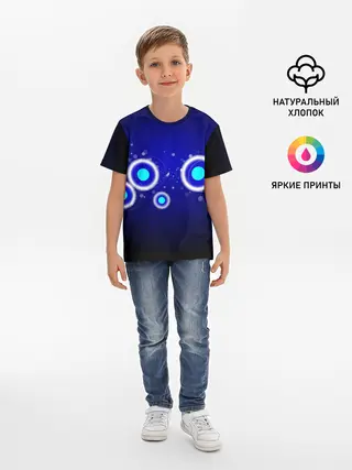 Детская базовая футболка / Молекулы