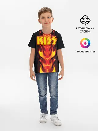 Детская базовая футболка / Kiss