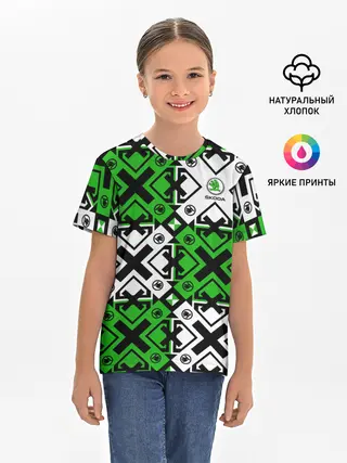 Детская базовая футболка / Skoda