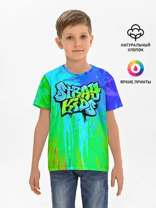 Детская базовая футболка / Stray Kids