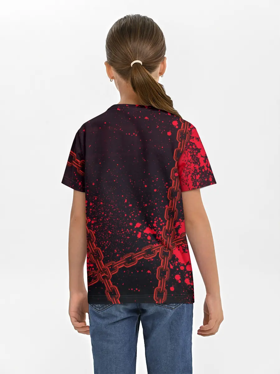 Детская базовая футболка / Geometry Dash