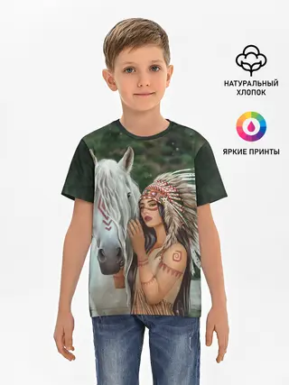 Детская базовая футболка / Дочь вождя