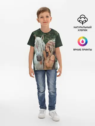 Детская базовая футболка / Дочь вождя