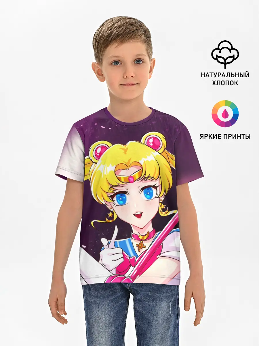 Детская базовая футболка / Sailor Moon