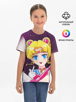 Детская базовая футболка / Sailor Moon