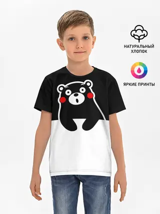 Детская базовая футболка / Kumamon повис