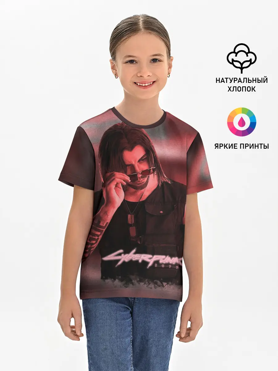 Детская базовая футболка / Johnny Silverhand Cyberpunk