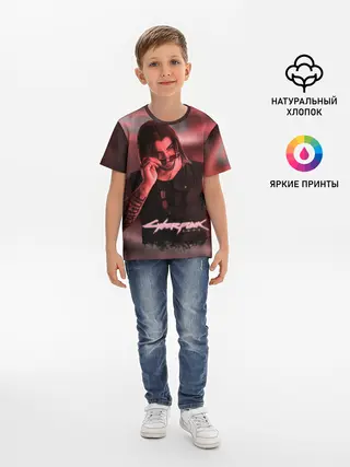 Детская базовая футболка / Johnny Silverhand Cyberpunk