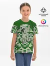 Детская базовая футболка / Minecraft Крипер