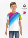 Детская базовая футболка / РАДУЖНЫЕ ПОЛОСЫ | RAINBOW