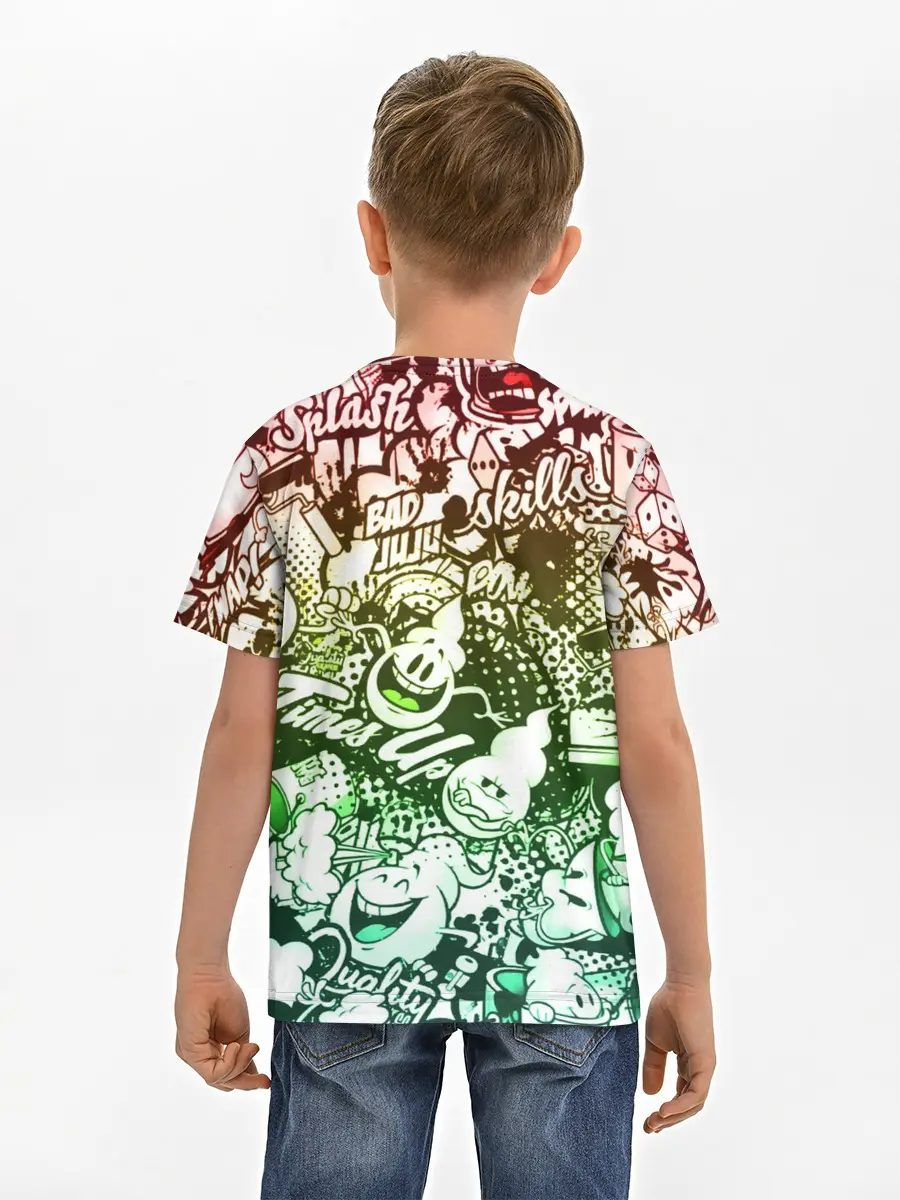 Детская базовая футболка / Граффити