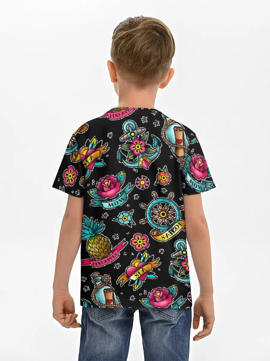 Детская базовая футболка / Old school Sailor