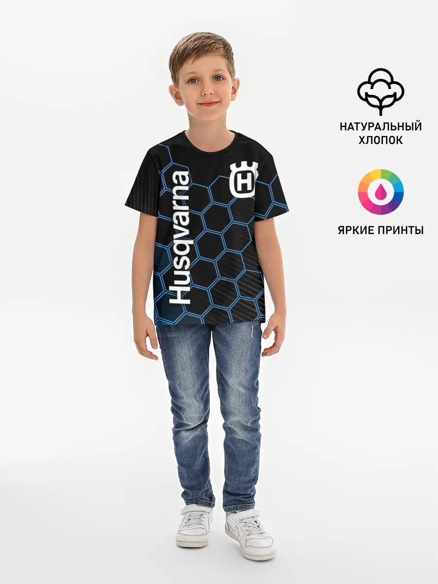 Детская базовая футболка / HUSQVARNA / ХУСКВАРНА