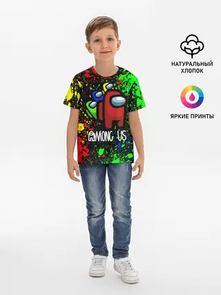 Детская базовая футболка / AMONG US