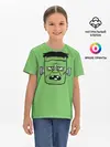 Детская базовая футболка / Зеленый Франкенштейн
