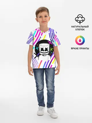 Детская базовая футболка / MARSHMELLO