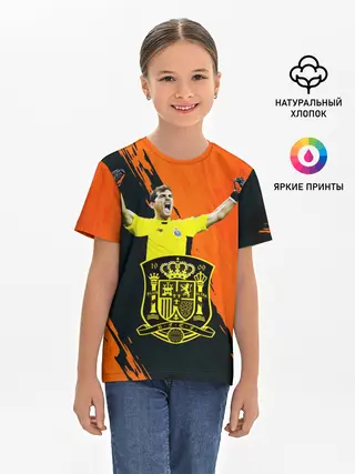 Детская базовая футболка / Икер Касильяс/Iker Casillas