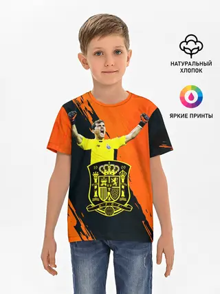 Детская базовая футболка / Икер Касильяс/Iker Casillas