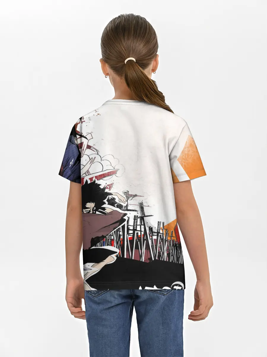 Детская базовая футболка / Афросамурай аниме