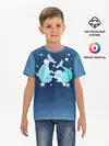 Детская базовая футболка / Два дельфина