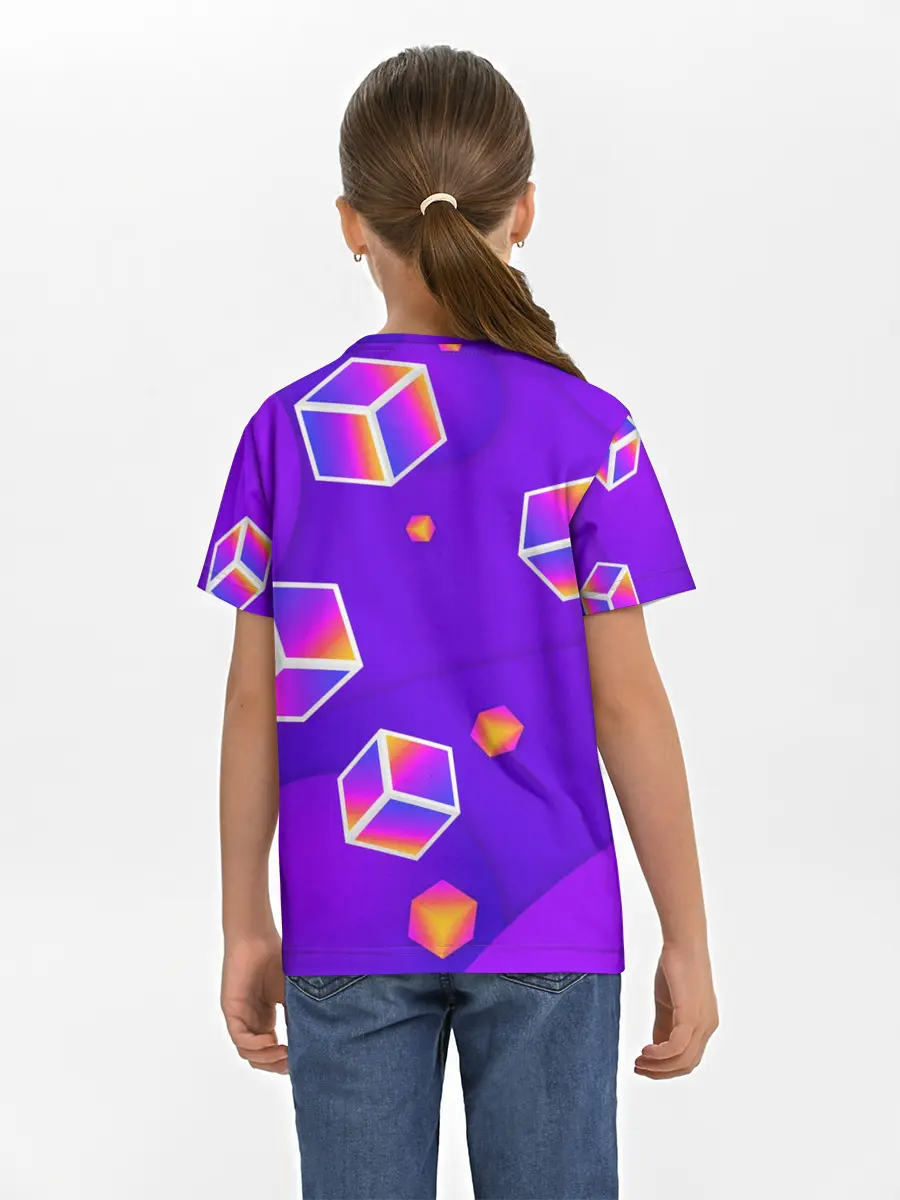 Детская базовая футболка / ROBLOX КУБЫ