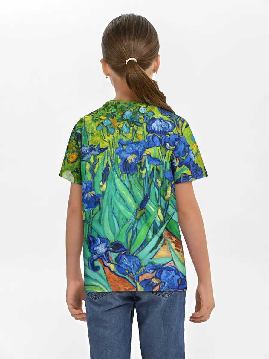Детская базовая футболка / Ирисы Ван Гога