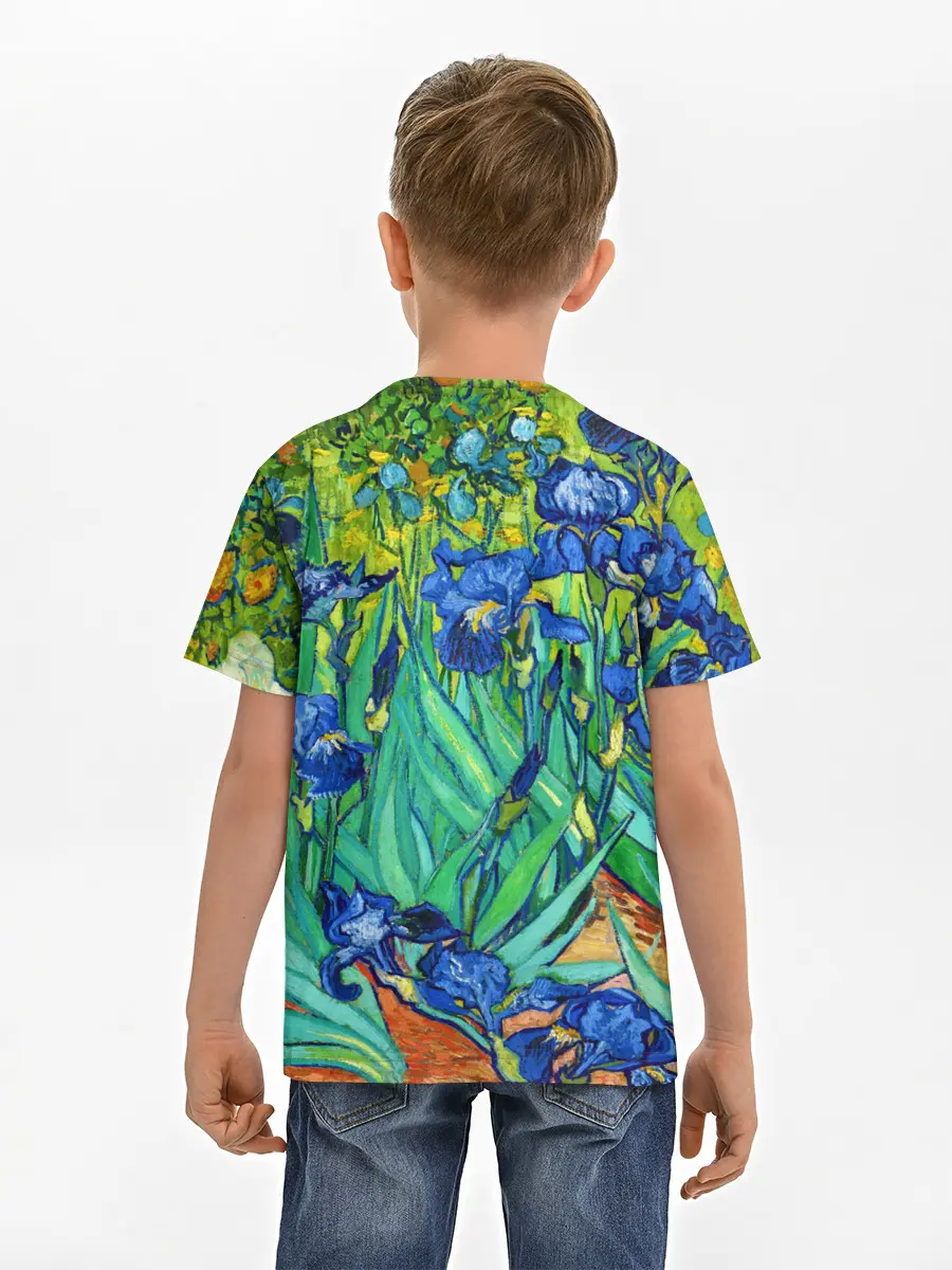 Детская базовая футболка / Ирисы Ван Гога