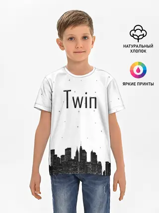 Детская базовая футболка / Twin cities