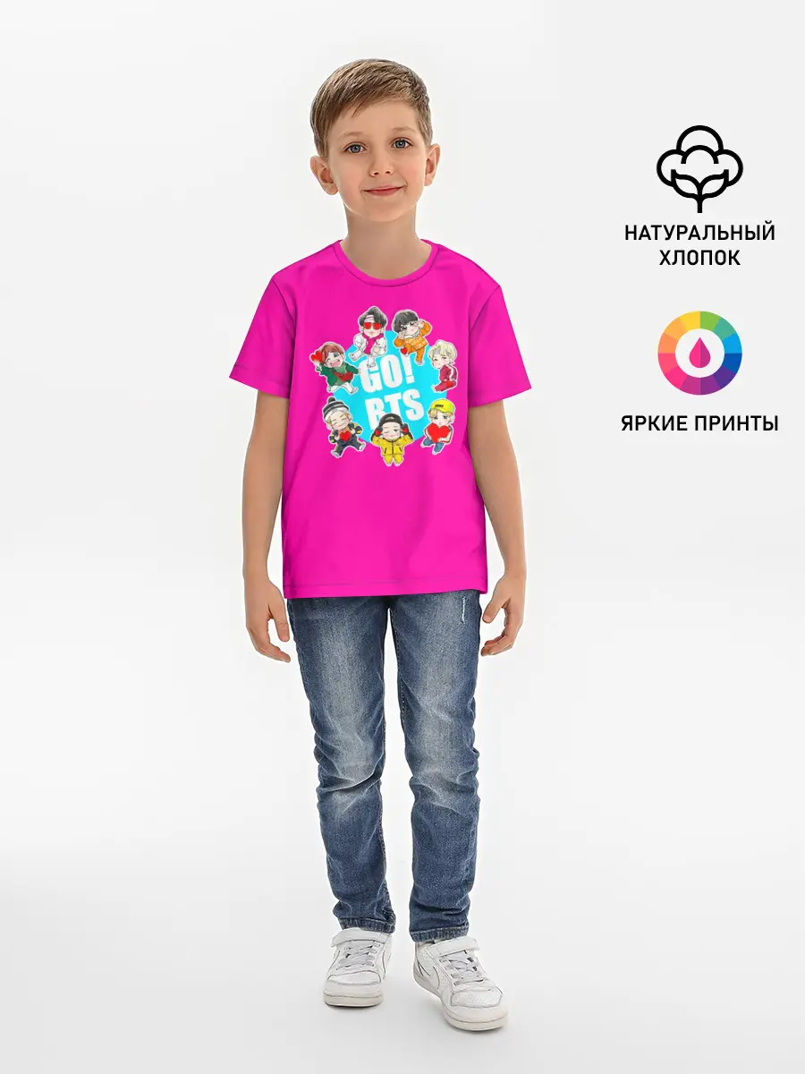 Детская базовая футболка / GO! BTS