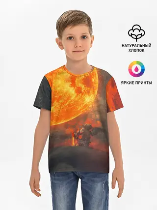 Детская базовая футболка / РАДИАЦИОННОЕ СОЛНЦЕ