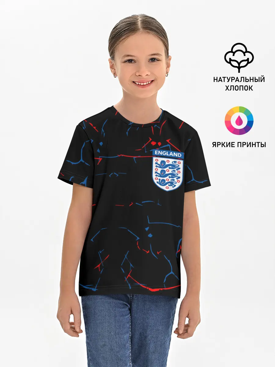 Детская базовая футболка / Сборная Англии.