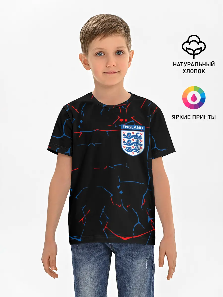Детская базовая футболка / Сборная Англии.