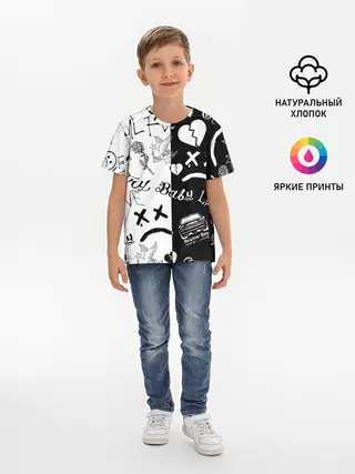 Детская базовая футболка / LIL PEEP