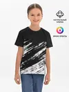 Детская базовая футболка / abstraction black&white