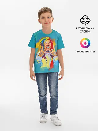 Детская базовая футболка / 6IX9INE PAINTS