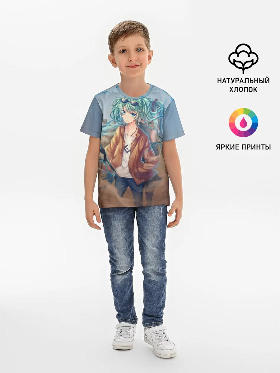 Детская базовая футболка / Suna Miku