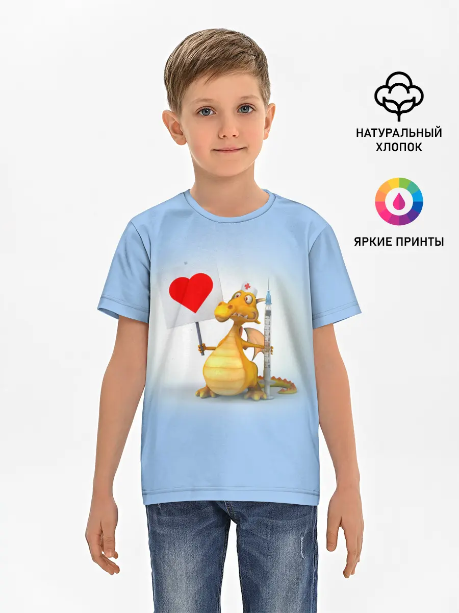 Детская базовая футболка / Dragon doc | Доктор драго