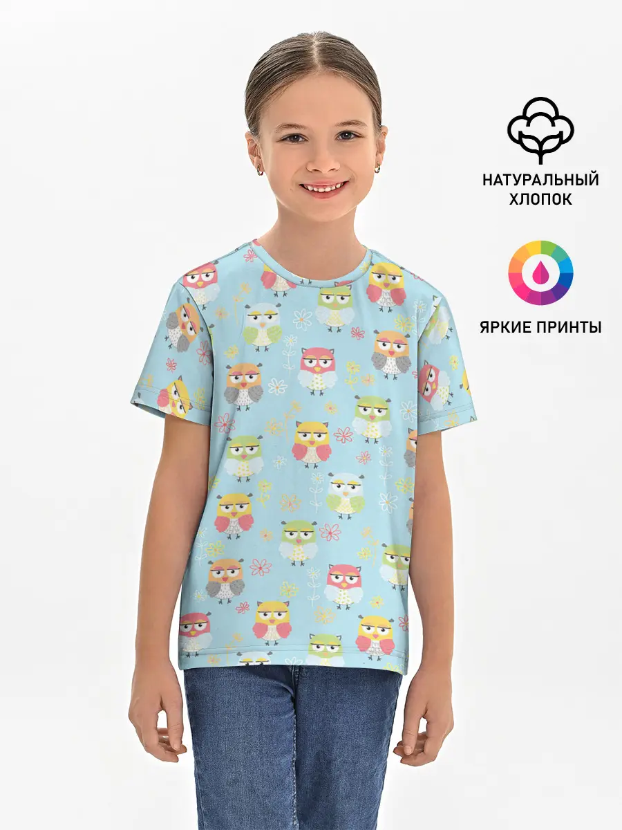Детская базовая футболка / Совята