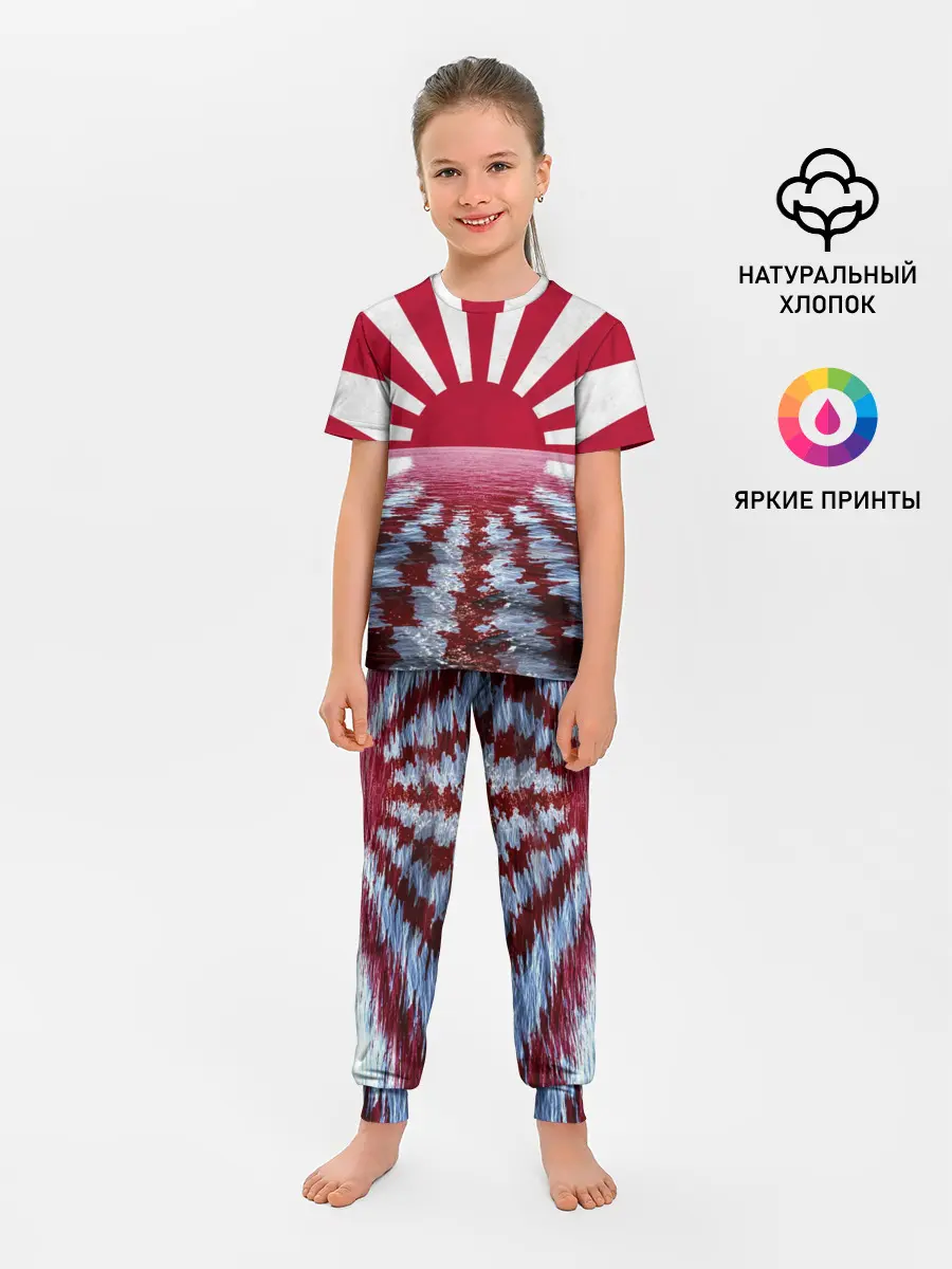 Детская пижама с брюками / Флаг Восходящего Солнца