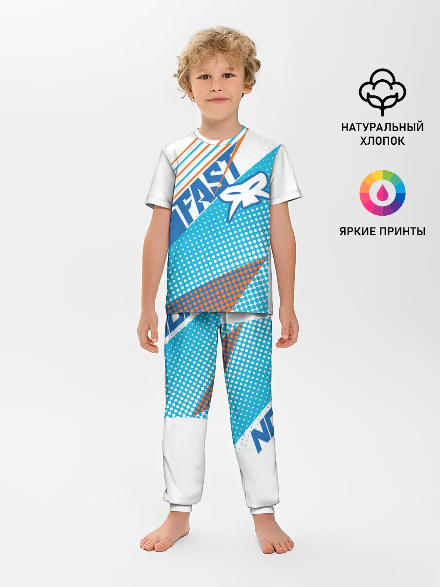 Детская пижама с брюками / Форма для мотокросса FOX